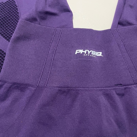 Physiq Purple Laser-Cut Leggings - Picture 3 of 4